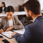 Employer of record staff signing with employee