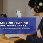 Man wearing headset onboarding as virtual assistant
