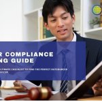 Businessman reviewing compliance hiring guide