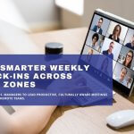 Weekly check-ins across time zones for efficient virtual assistant collaboration and management.