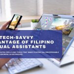 Filipino virtual assistants showcasing their tech-savvy skills in a modern workspace, enhancing productivity and efficiency.