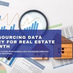 Visual representation of outsourcing data entry to support growth in the real estate sector.