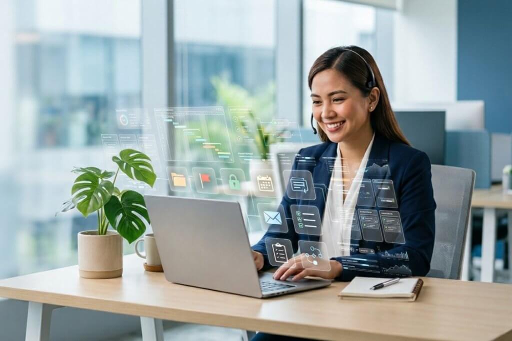 CreaThink Solutions | Drowning in Emails? Email Management Strategies That Actually Work Virtual assistant using workflow automation tools to manage business operations and productivity.