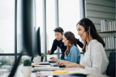 Call center agents in office in the Philippines