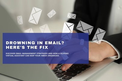 Virtual assistant helping businesses organize email inboxes and improve email management efficiency.