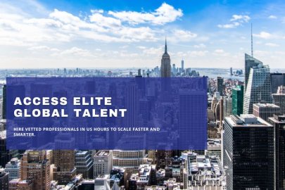 Diverse professionals collaborating globally to access elite talent and drive innovation in various industries.